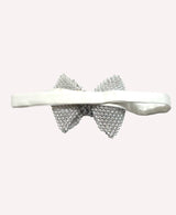 White Crystal Bow Tie