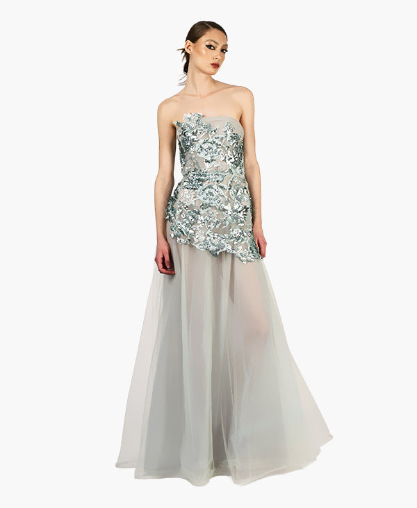 Paradiso Strapless Gown front