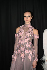 Flamina 3d Floral Applique Gown