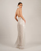 Amelie off white sequin gown