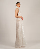 Amelie off white sequin gown