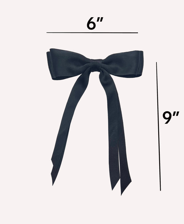 narces double bow hair clip  measurements