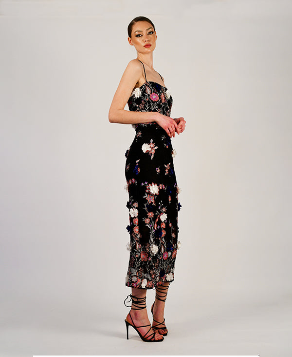 Cecil 3d floral dress