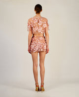 Ella 3d floral skirt