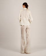 Martine lace offwhite suit