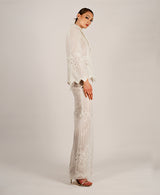 Martine lace offwhite suit