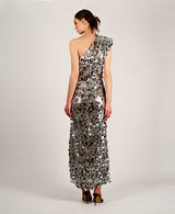 Mindy Asymmetric Jumbo sequin dresss