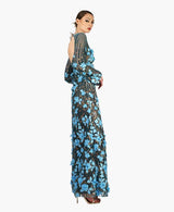 Oceania 3d floral gown