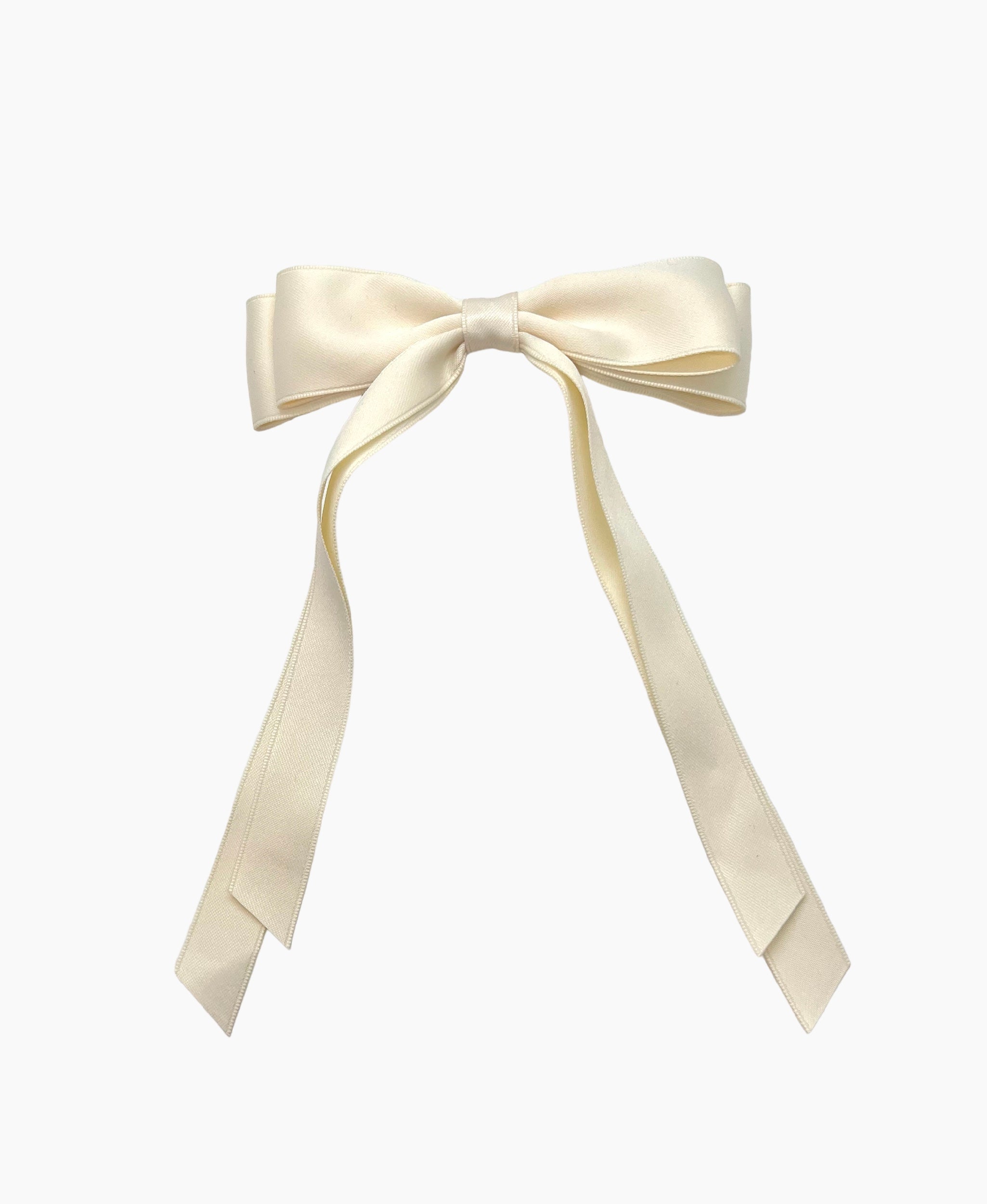 Off-White double Bow Hair Clip – NARCES