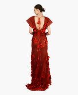 Redbell 3d floral gown