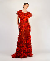 Redbell 3d floral gown