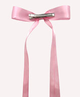 pink ribbon bow clip