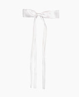 white ribbon bow 