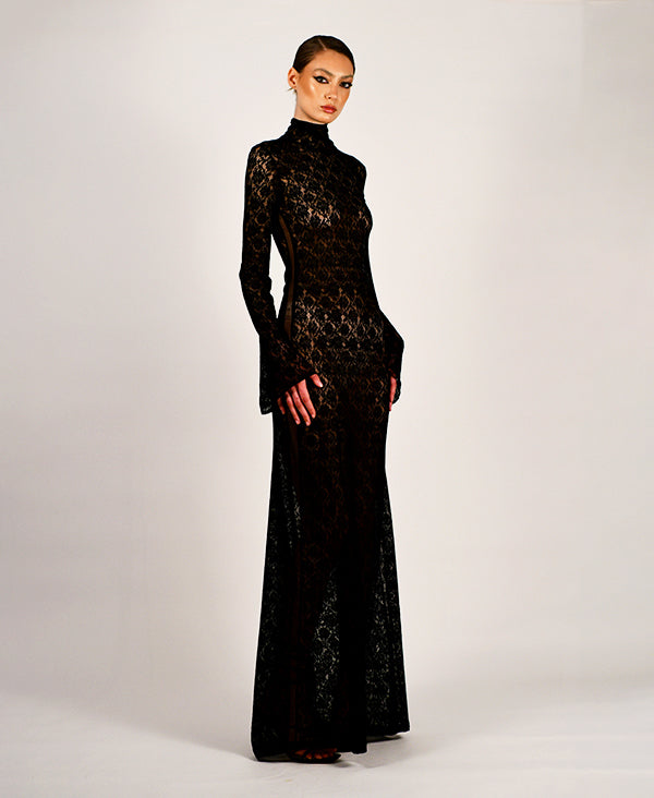 Silvie Noir  lace gown