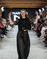 Avalon - Mini Pleats Wide Leg Pants - image 1