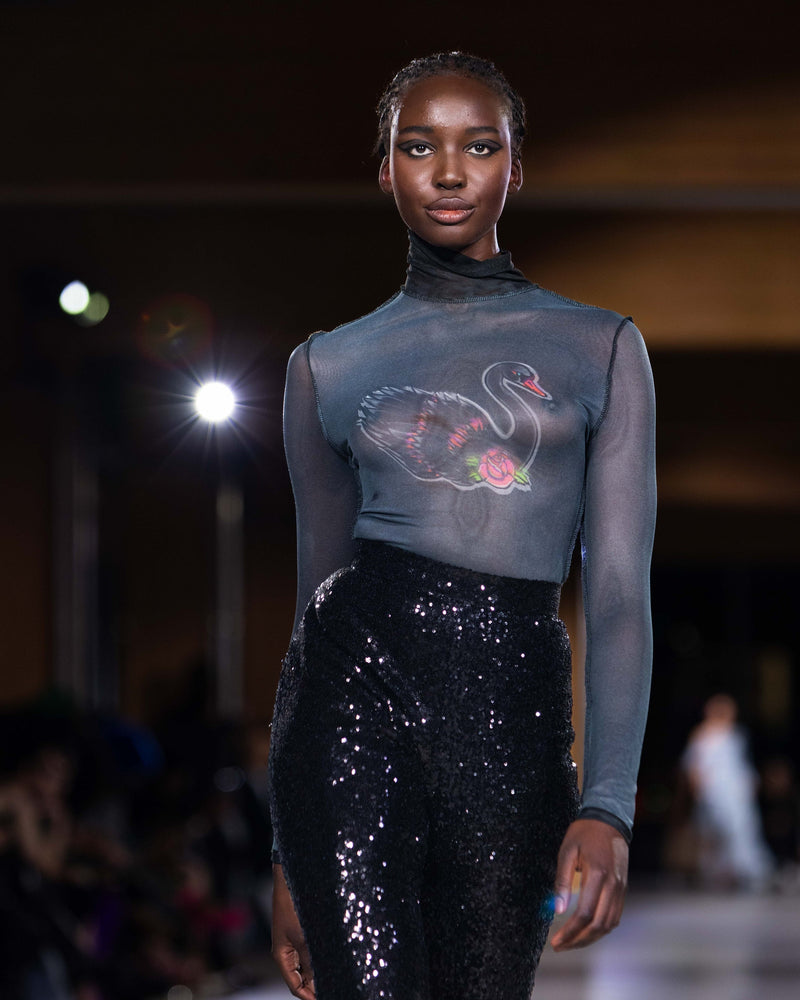 sorin】SWAN LAKE Cut-out Bodysuit Swan Bodysuit