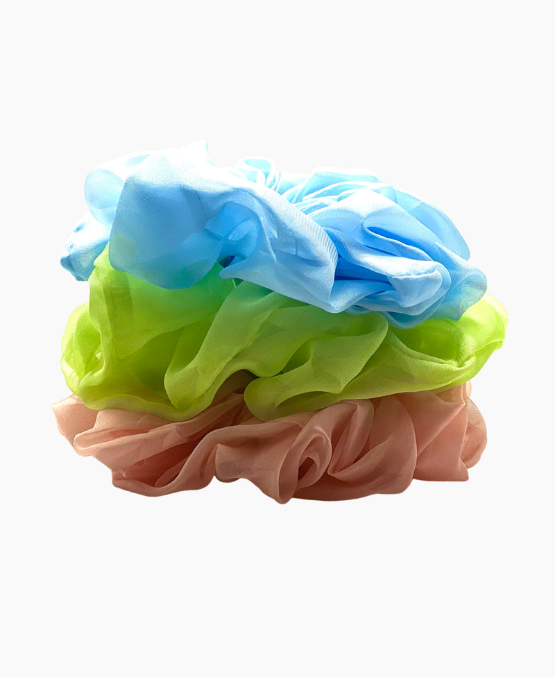 3 PACK Soft Chiffon Scrunchies