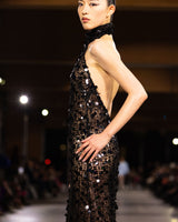 Theresia - Backless Sequin Gown - image 2