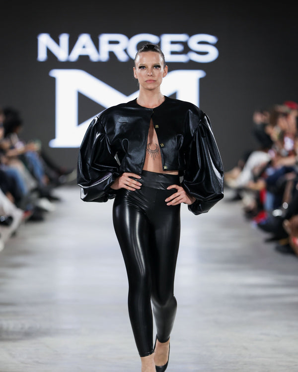 Zuni Horsehair Jacket in black by NARCES