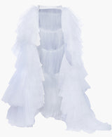 Serene Sparkle Ruffle Tulle Overskirt | 3/4 Coverage Elegant Bridal Skirt