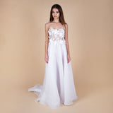 Orla 3D Floral Hand Embellished Bustier Bridal Gown brides magazine