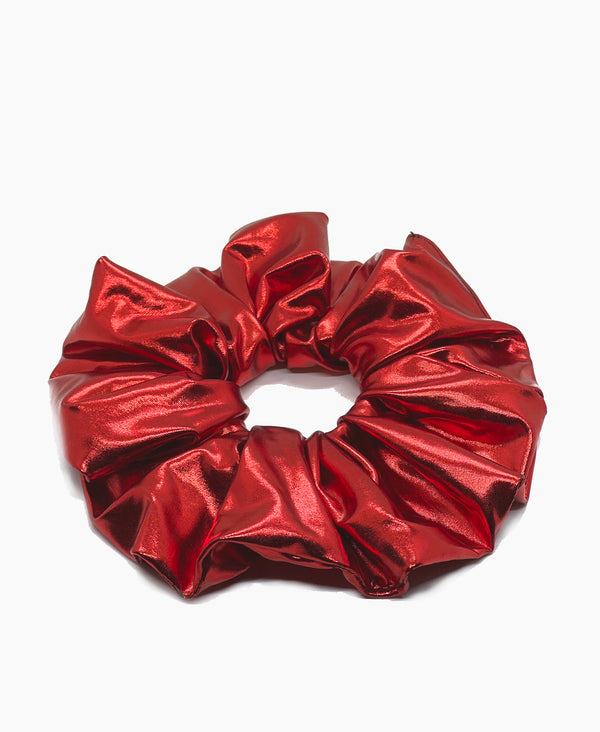 Red Metallic Super Scrunchie