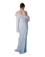 Cove Ostrich Feather Gown