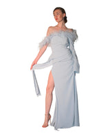 Cove Ostrich Feather Gown