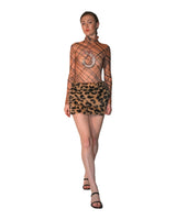 Fauve - Leopard Faux-Fur Mini Skirt