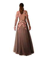 Flamina - 3D Floral Applique Gown