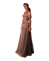 Flamina - 3D Floral Applique Gown