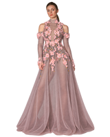 Flamina - 3D Floral Applique Gown