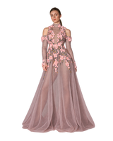 Flamina - 3D Floral Applique Gown