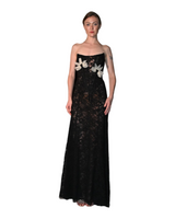 Jasmine - Corset Lace Floral Appliqué Gown