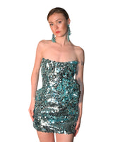 Lagoon Sequin Strapless Mini Dress