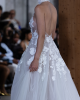 MARGOT | High-Neck 3D Floral A-Line Wedding Gown