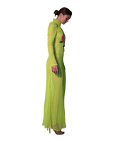 Mika Jumbo Mesh with Floral Appliqué