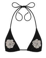 Rose crystal bikini top
