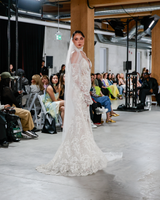 SEDONA II | Plunging Lace Wedding Dress with Cape