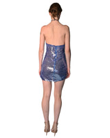 Vinka - Sequin Mini Dress with Flower Appliqué