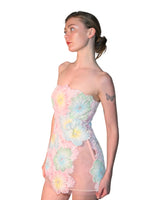 Yarrow 3D Appliqué Mini Dress