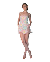 Yarrow 3D Appliqué Mini Dress