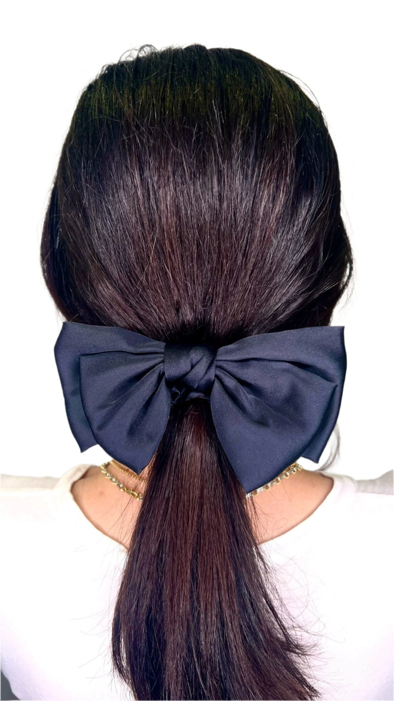 narces bow scrunchie back styling