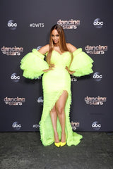 Custom Jeanne NARCES gown features on Tyra Banks.