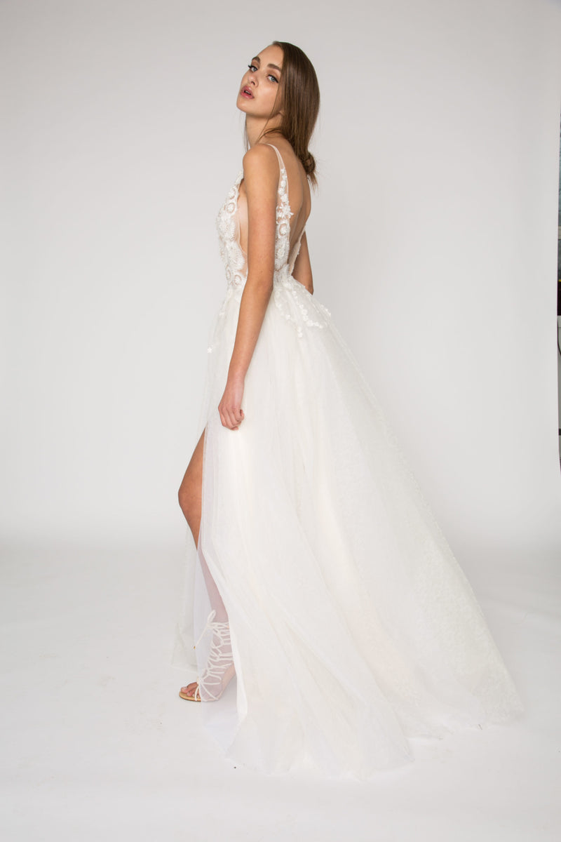 Bridal Ivory lace gown