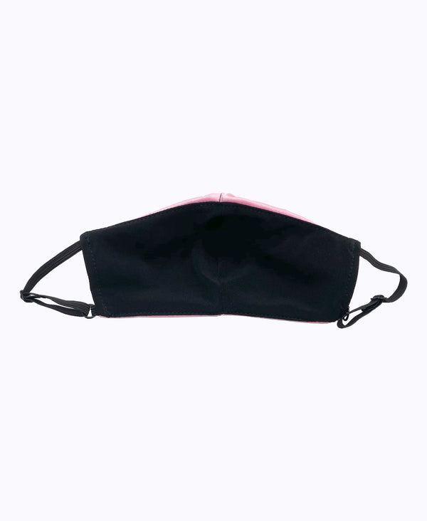 Kids Adjustable Pink Black Soft Reversible Mask