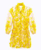 Hinata 3D Floral Coat Dress