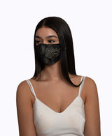 Adjustable Black Lace Encased Super Lightweight Organza Mask