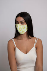 Adjustable Neon Daisy Crochet Mask