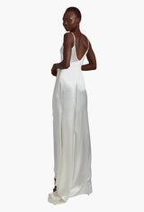 Pearl Silky Wrap Gown